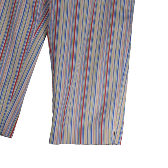 Coldwater Creek Pants Womens Medium Cotton Stretch Blend Rainbow Cropped - Picture 4 of 8